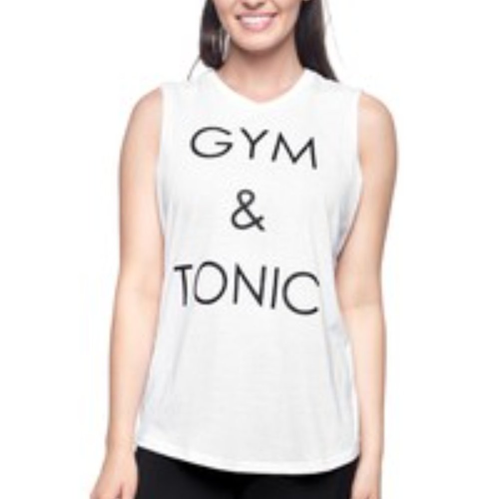 Free Yoga Gym and Tonic Muscle Tank SZ MEDIUM White NEW with TAGS!